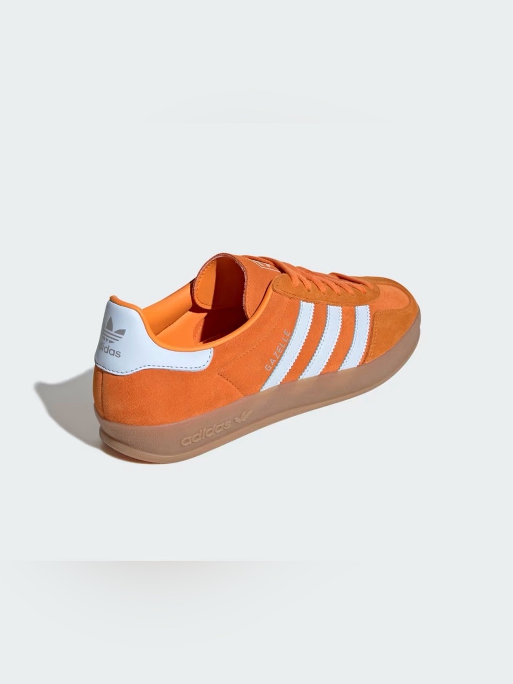 NWT Adidas Gazelle Indoor IH9640 Unity Orange Crystal Sky Gum Sneakers 6.5 - Picture 3 of 12